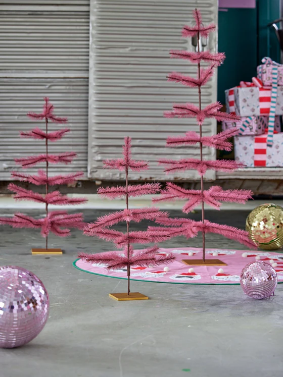 Dekorativer Weihnachtsbaum Rosa Rice by Rice – Wiederverwendbar