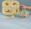 Baby-Geschirrset Melamin 4tlg. Jungle Print Rice by Rice