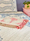 Wohndecke Rice by Rice Baumwolle Soft Pink Unikat Boho-Stil
