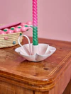 Kerzenhalter Metall Rice by Rice Soft Pink Blumenform