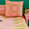 Dekokissen Rice by Rice Soft Pink Baumwolle Stickerei Unikat