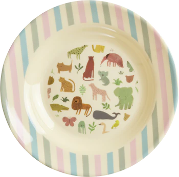 Kinderschale Melamin 200ml Dschungelmotiv Rice by Rice