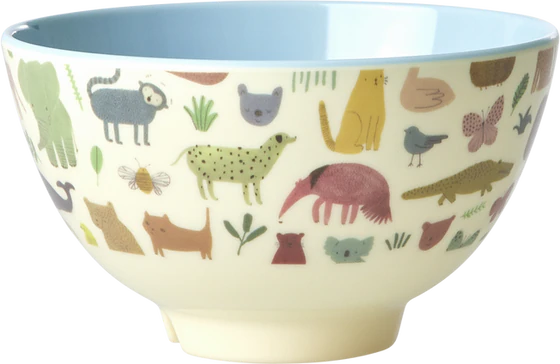 Kleine Schale Melamin 300 ml Staubiges Blau Rice by Rice