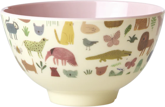 Kleine Melamin-Schale Rosa 300ml Rice by Rice – Bruchfest & BPA-frei