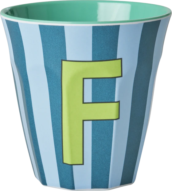 Melamin-Trinkbecher 250ml Streifen F Rice by Rice BPA-frei