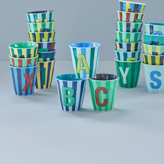 Melamin-Trinkbecher Rice by Rice Streifen N 250ml BPA-frei