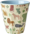Melamin-Trinkbecher Rice by Rice 250 ml Dusty Blue Jungle
