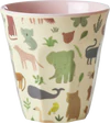 Melamin-Trinkbecher Rice by Rice 250 ml Rosa Jungle Print - Pink -Two Tone