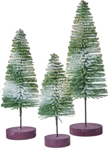 Dekoratives Tannenbaum-Set Grün – Rice by Rice Vintage-Look