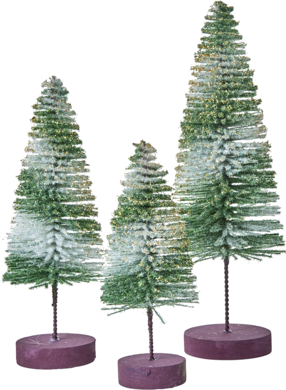 Dekoratives Tannenbaum-Set Grün – Rice by Rice Vintage-Look