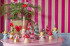 Dekoratives Mini-Tannenbaum-Set Pink Rice by Rice – Vintage-Look