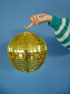 Spiegel-Disco-Ball Gold 30cm Rice by Rice – Handgefertigt