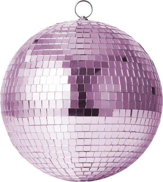 Dekorativer Disco-Ball Soft Pink Large – Rice by Rice Spiegel-Effekt