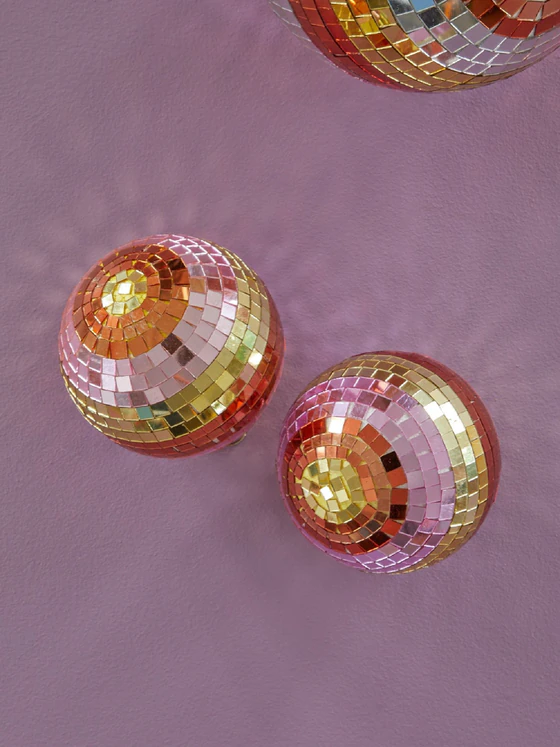 Dekorativer Spiegel-Disco-Ball Medium Rice by Rice – Handgefertigt, Unikat