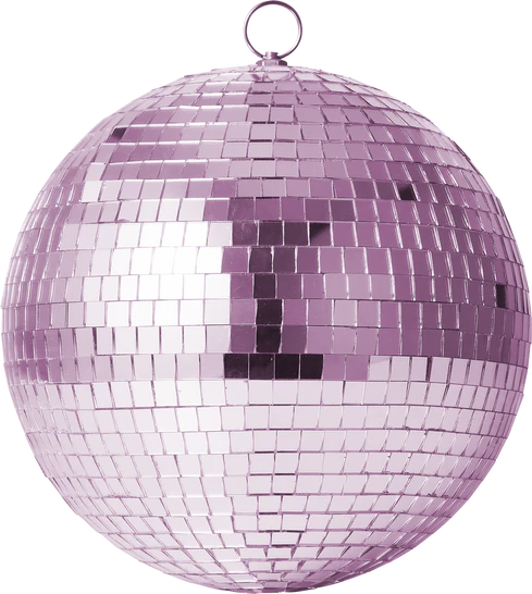 Discokugel Partyball Soft Pink Medium Rice by Rice – Handgefertigt