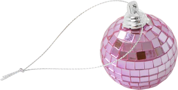 Dekorativer Spiegel-Disco-Ball Rice by Rice Soft Pink Klein