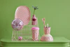 Dekorativer Spiegel-Disco-Ball Rice by Rice Soft Pink Klein