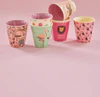 Kindertassen-Set Melamin 6er Pack 160ml Rice by Rice Jungle