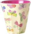 Melaminbecher 250 ml Schmetterlingsprint Rice by Rice - Melamine Cup with Butterfly Print - Medium - 250 ml