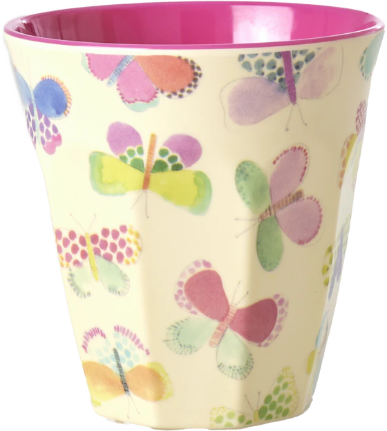 Melaminbecher 250 ml Schmetterlingsprint Rice by Rice