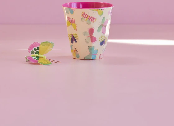 Melaminbecher 250 ml Schmetterlingsprint Rice by Rice