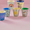 Kinder-Trinkbecher-Set Rice by Rice 6er Melamin 250 ml bunt