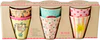 Kinderbecher-Set Melamin Rice by Rice 6er-Set 160ml bunt - Melamine Kids Cups with Asst. Funky Prints - Small - 6 Pack - 160 ml