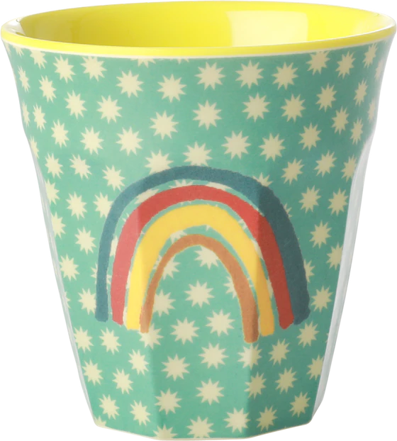 Melamin-Trinkbecher Kinder Rice by Rice Regenbogen 250 ml