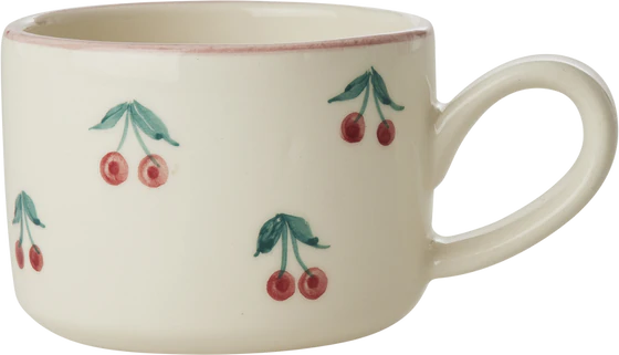 Cappuccino-Tasse Keramik 200ml Rice by Rice Kirschmotiv Unikat