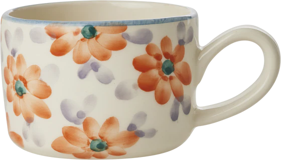 Cappuccino-Tasse Keramik Rice by Rice Orange 200 ml Unikat