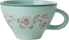 Keramik-Teetasse Rice by Rice 150 ml Handbemalt Rosa Blumen - pink